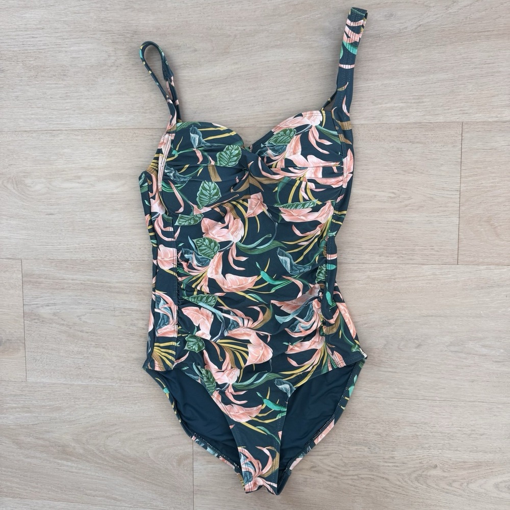 NIPTUCK Swim One Piece Multi Fit Cup Tropical Floral US 4 AU 8